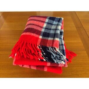 Troy Robe Wool Blanket Fringe Vintage